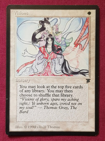 "Visions" - Magic The Gathering Card -  Legends