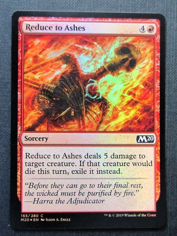 "Reduce To Ashes" FOIL - Magic The Gathering Card - M20