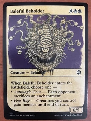 "Baleful Beholder" - Magic The Gathering Card - AFR / Showcase