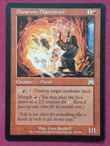 "Dwarven Blastminer" - Magic The Gathering Card - Onslaught