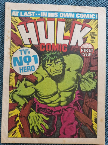 Hulk Comic #1 - #10 (10x Comics RUN) - Marvel Comics/British - 1979