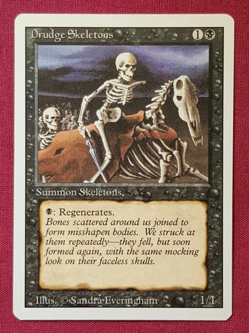 "Drudge Skeletons" - Magic The Gathering Card - Revised