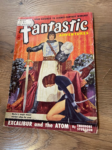 Fantastic Adventures Vol.13 #8:Excalibur and the Atom - Ziff-Davis - 1951