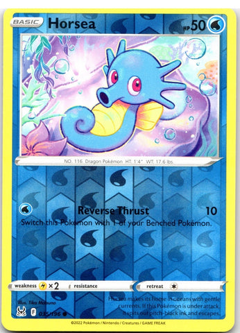 "Horsea" 033/196 Lost Origin - Pokémon Card - Reverse Holo