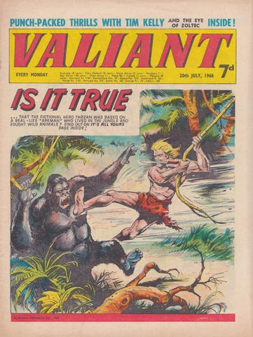 Valiant Comic x5 - British - 20/7/68 thru 17/8/68