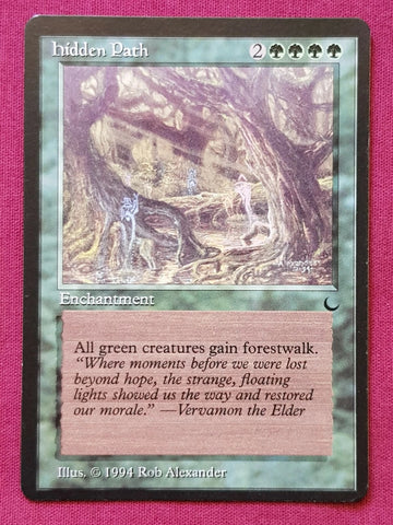 "Hidden Path" - Magic The Gathering Card - The Dark