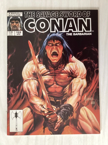 Savage Sword of Conan #159 - Marvel Magazines - 1989