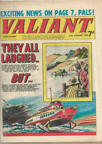 Valiant x6 - British - 24/2/68, 24/1/70, 21/3/70, 28/3/70, 18/4/70, 25/4/70