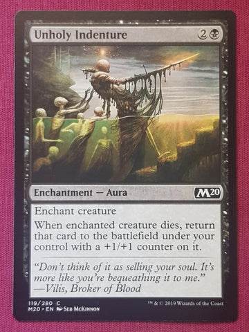 "Unholy Indenture" x4 - Magic The Gathering Card - M20 - 4-Card Playset