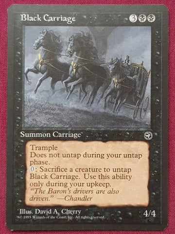 "Black Carriage" - Magic The Gathering - Homelands