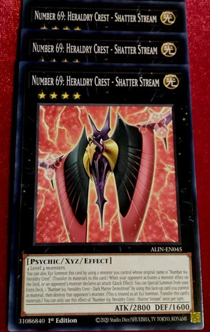 "Number 69" ALIN-EN045 - Yu-Gi-Oh! - 3x Cards Playset - Alliance Insight