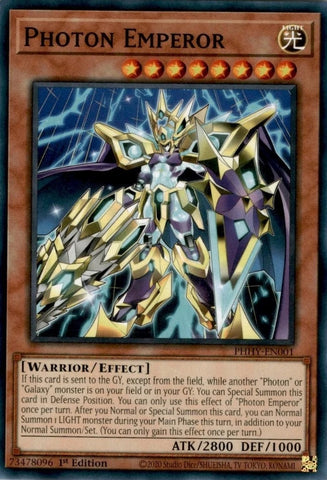 "Photon Emperor" PHHY-EN001 - Yu-Gi-Oh! - 3x Cards - Photon Hypernova