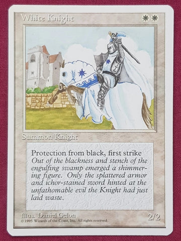 "White Knight" - Magic The Gathering Card - 4th Edition