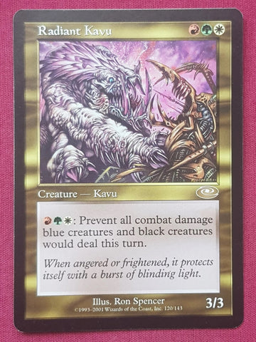 "Radiant Kavu" - Magic The Gathering Card - Planeshift