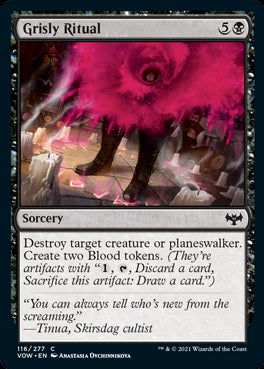 "Grisly Ritual" - Magic The Gathering Card - VOW