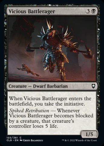 "Vicious Battlerager" x4 - Magic The Gathering - CLB - 4-Card Playset