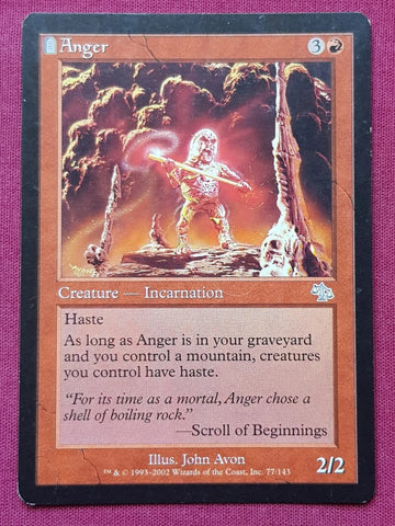 "Anger" - Magic The Gathering Card - Judgment