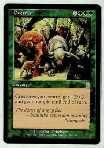 "Overrun" - Magic The Gathering Card - Odyssey