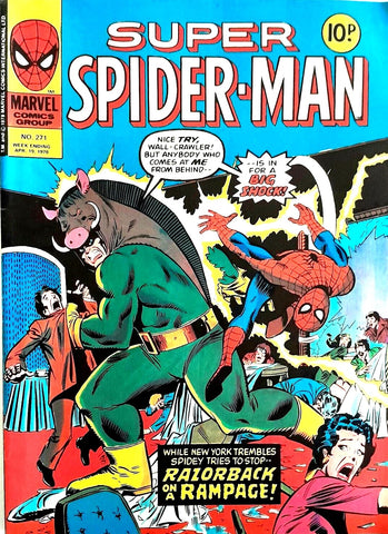 Super Spider-Man #271 - Marvel Comics/British - 1978