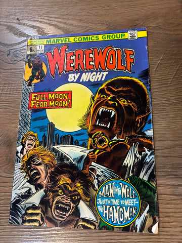 Werewolf by Night #11 - Marvel Comics - 1973 - 1st app Hangman - BK  issue