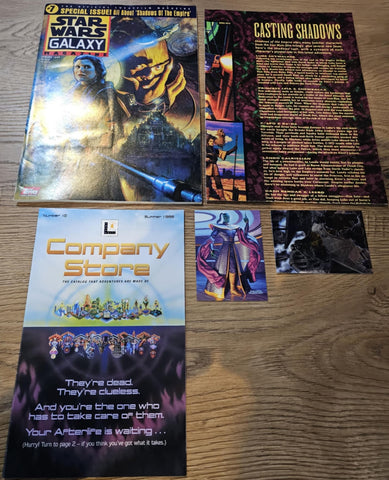 Star Wars Galaxy Magazine #7 - Topps - 1997 - Plus Cards and extras