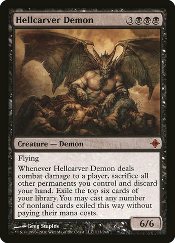 Hellcarver Demon  - MTG Magic the Gathering Card