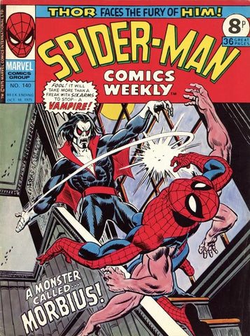 Spider-Man Comics Weekly #140 - Marvel / British - 1975 - 1st App. Morbius