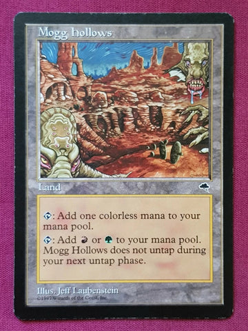 "Mogg Hollows" - Magic The Gathering Card - Tempest