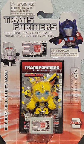 Bumblebee Figure +3D Puzzle Collector Card - Transformers - Hasbro