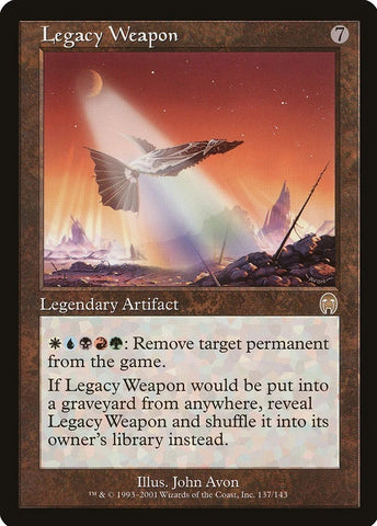 "Legacy Weapon" - Magic The Gathering Card - Apocalypse