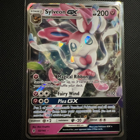 "Sylveon GX" 92/145 Guardians Rising - Pokémon Card - Holo