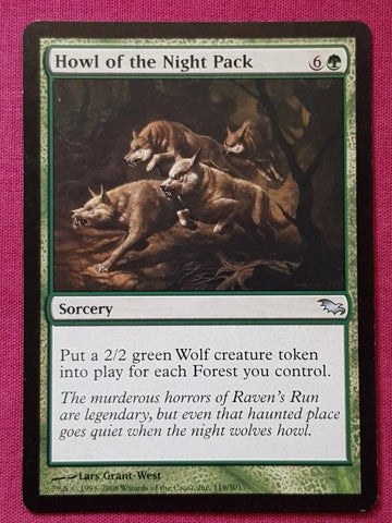 "Howl Of The Night Pack" - Magic The Gathering Card - Shadowmoor