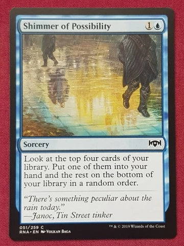 "Shimmer Of Possibility" - Magic The Gathering Card - RNA