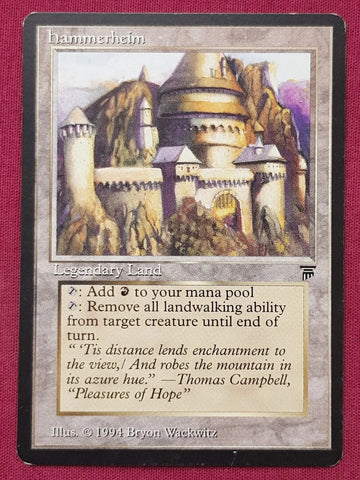 "Hammerheim" - Magic The Gathering Card - Legends