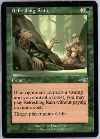 "Refreshing Rain" - Magic The Gathering Card - Nemesis