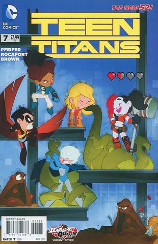 Teen Titans #7 - DC Comics - 2015 - Harley Quinn Variant Cover