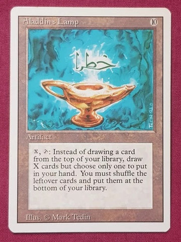 "Aladdin's Lamp" - Magic The Gathering Card - Revised