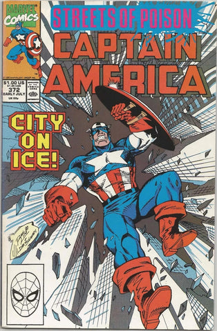 Captain America #372 - #380 (9 x Comics RUN) - Marvel Comics - 1990