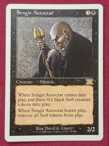 "Sengir Autocrat" - Magic The Gathering Card - 6th Edition