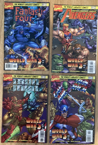 World War 3 Storyline #1-4 (4x Comics) - Marvel Comics - 1997
