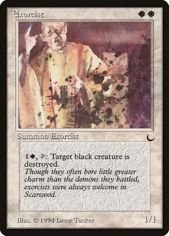 "Exorcist" - Magic The Gathering Card - The Dark