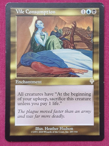 "Vile Consumption" - Magic The Gathering Card - Invasion