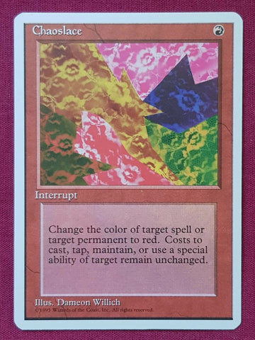 "Chaoslace" - Magic The Gathering Card - 4th Edition
