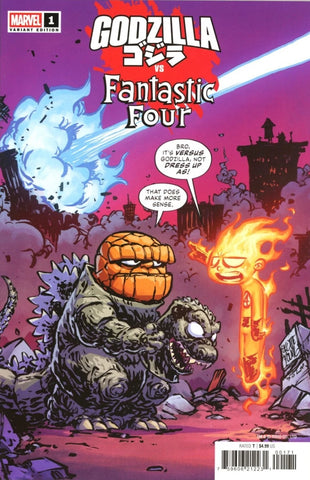Godzilla Vs Fantastic Four #1 - Marvel Comics - 2025 - Skottie Young Variant