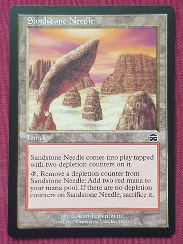"Sandstone Needle" - Magic The Gathering Card - Mercadian Masques