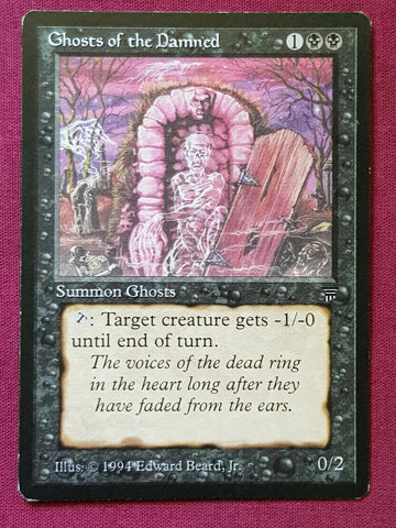 "Ghosts Of The Damned" x4 - Magic The Gathering - Legends - 4-Card Playset