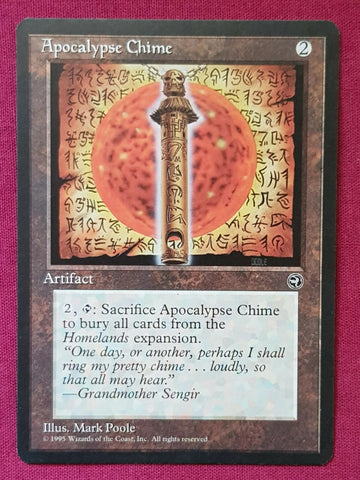 "Apocalypse Chime" - Magic The Gathering Card - Homelands