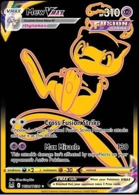 "Mew VMAX" TG30/TG30 - Pokémon Card -Lost Origin Black & Gold Holographic