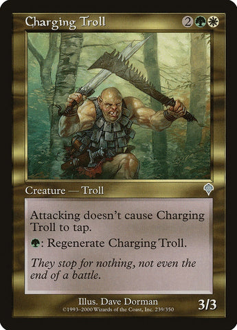 "Charging Troll" x4 - Magic The Gathering Card - Invasion - 4-Card Playset