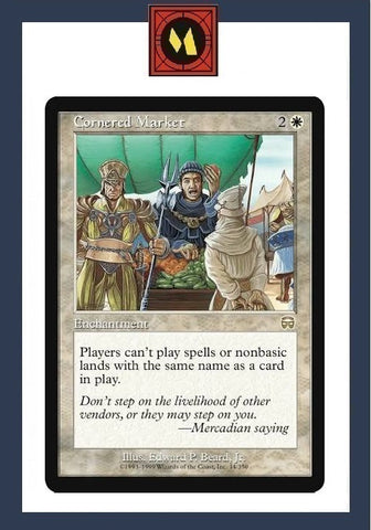 "Cornered Market" - Magic The Gathering Card - Mercadian Masques